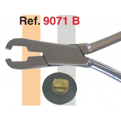 Plier for BRIOT-lens blocks...