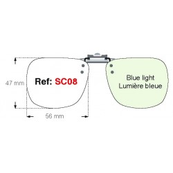 Clip lumière bleue - SC08