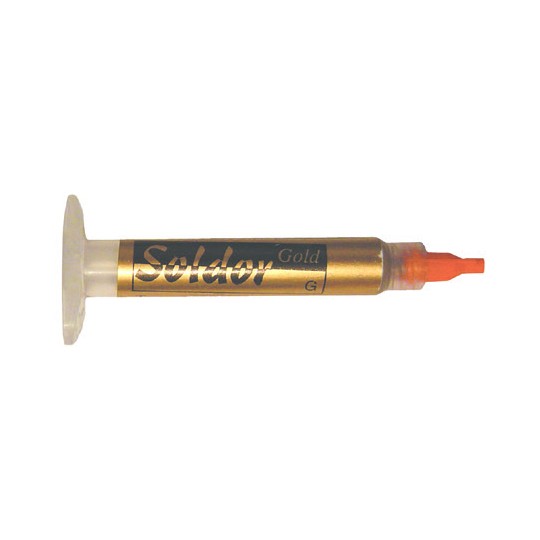 Tube of gold soldering paste 6216